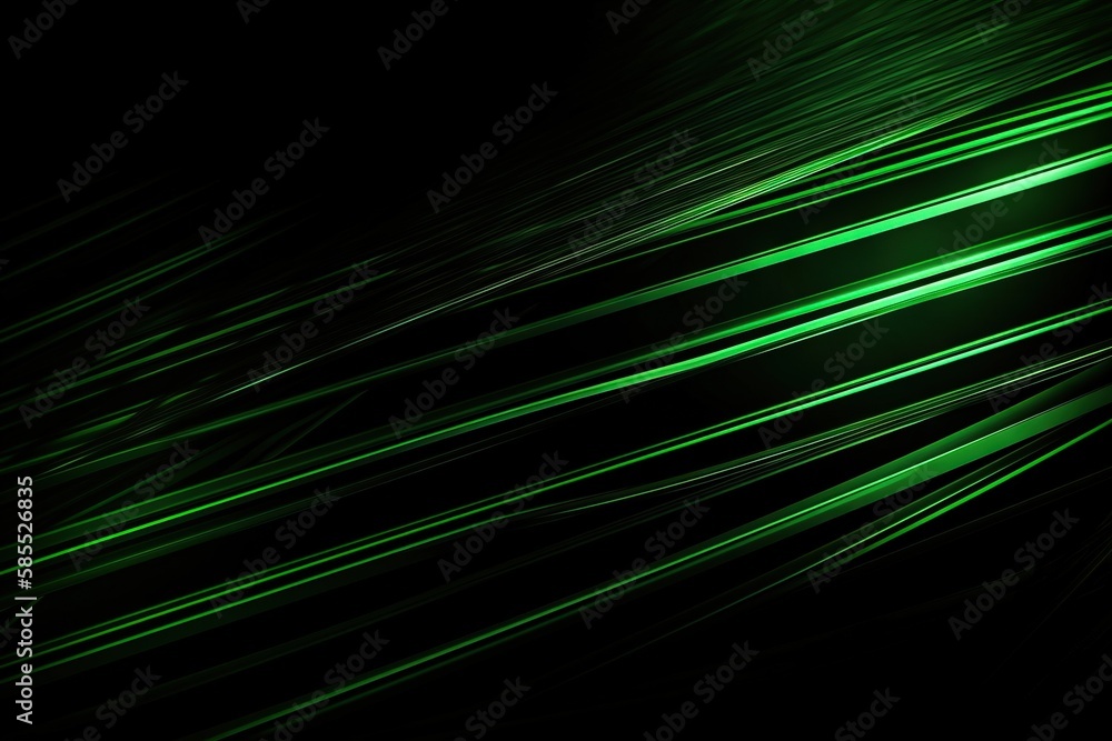  a dark background with green lines and a black background with white lines.  generative ai