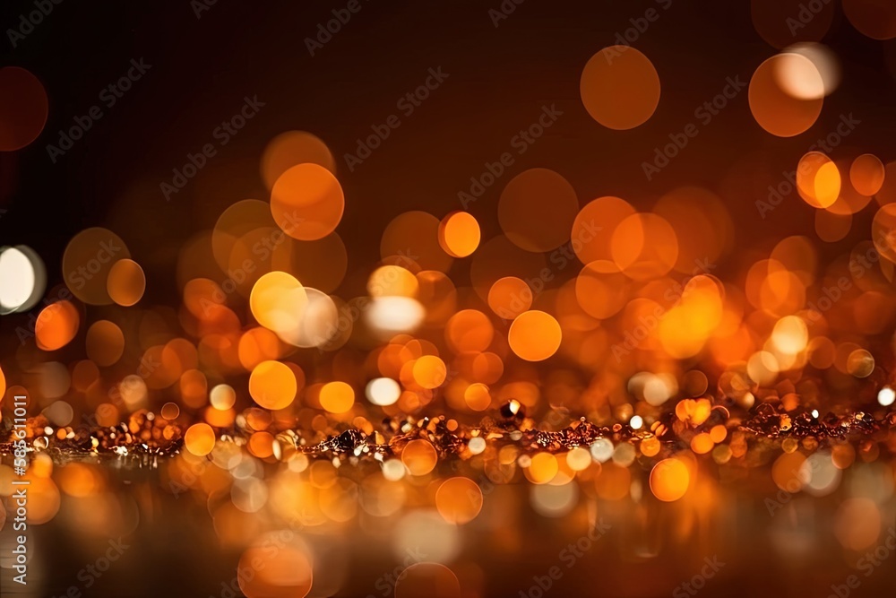 an abstract pattern of colorful bokeh lights. Generative AI