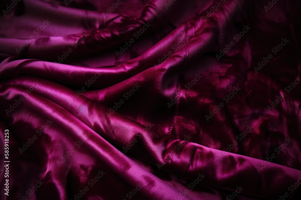  a close up of a purple cloth with a black background and a black background with a white border and