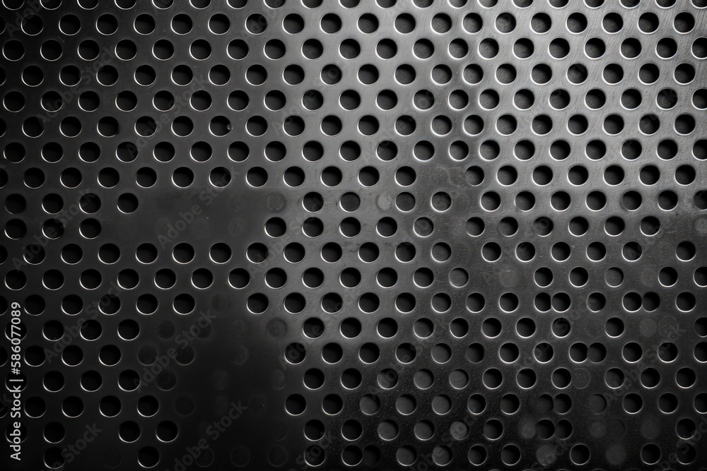 perforated metal surface created with Generative AI technology