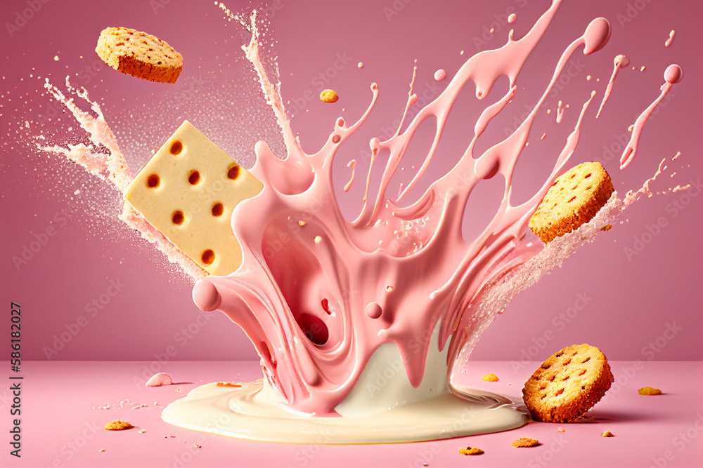 AI generates illustrations sweet food