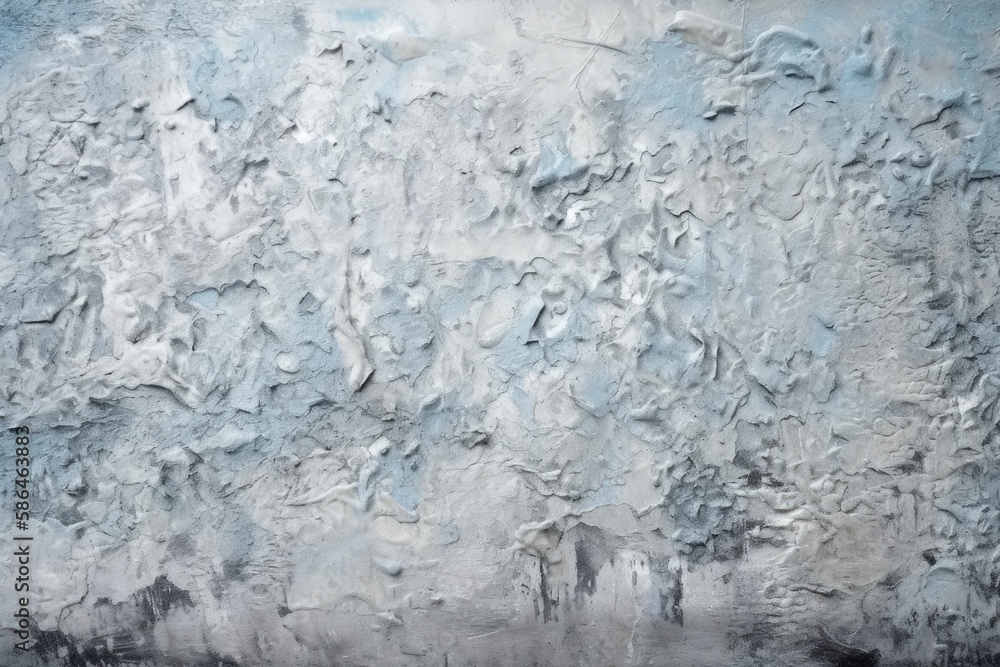 an abstract painting with blue and white color palette. Generative AI