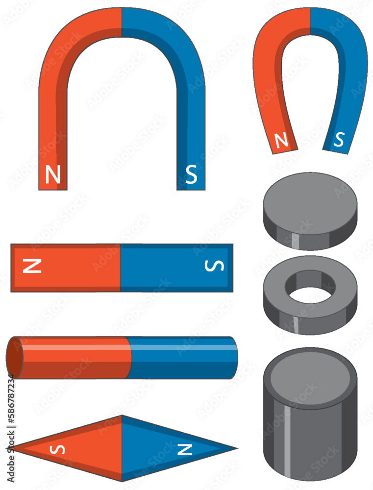 Set of magnet isolated