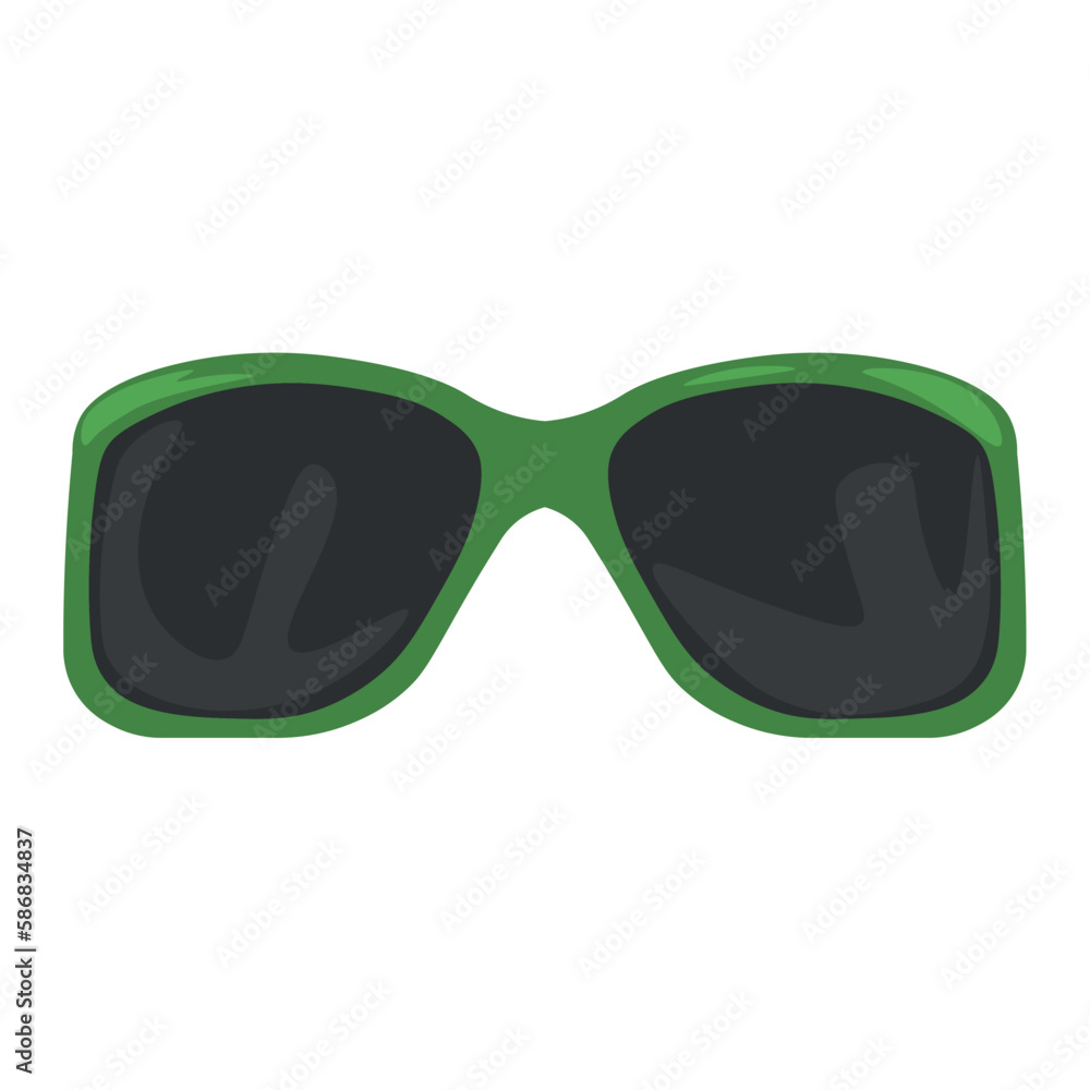 Modern sunglasses on white background