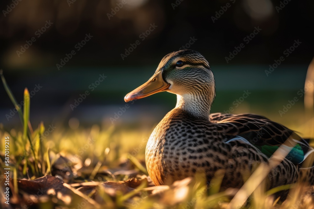 picture of a duck. Generative AI