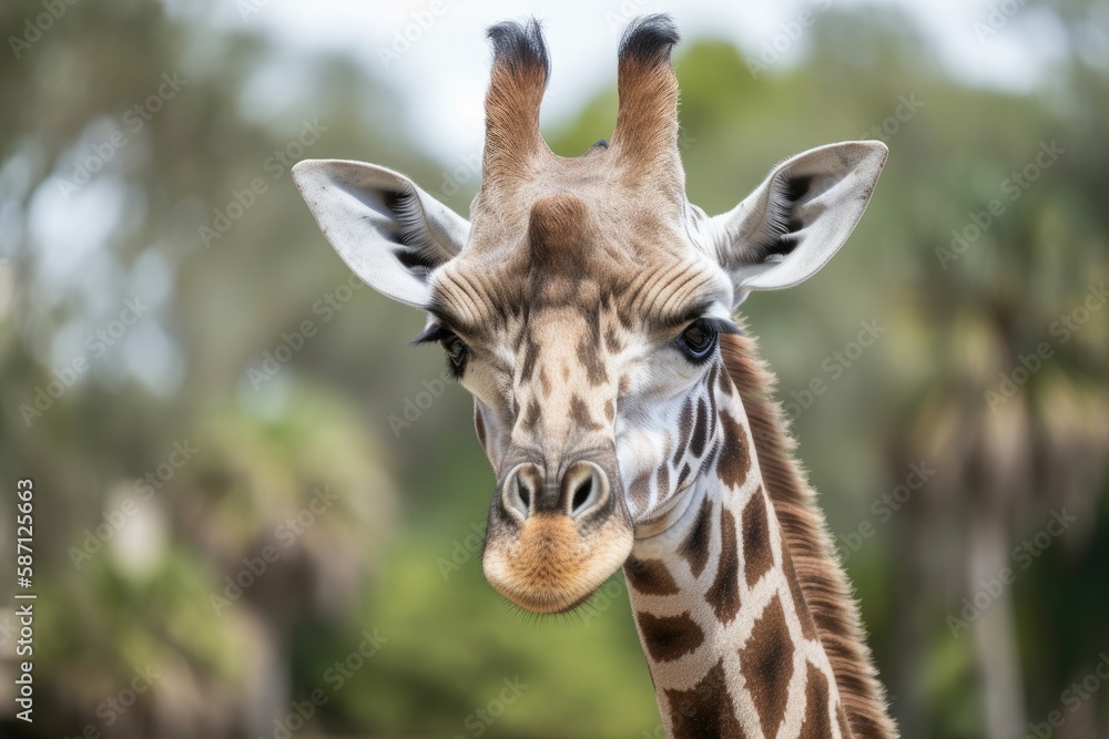 giraffe. Generative AI