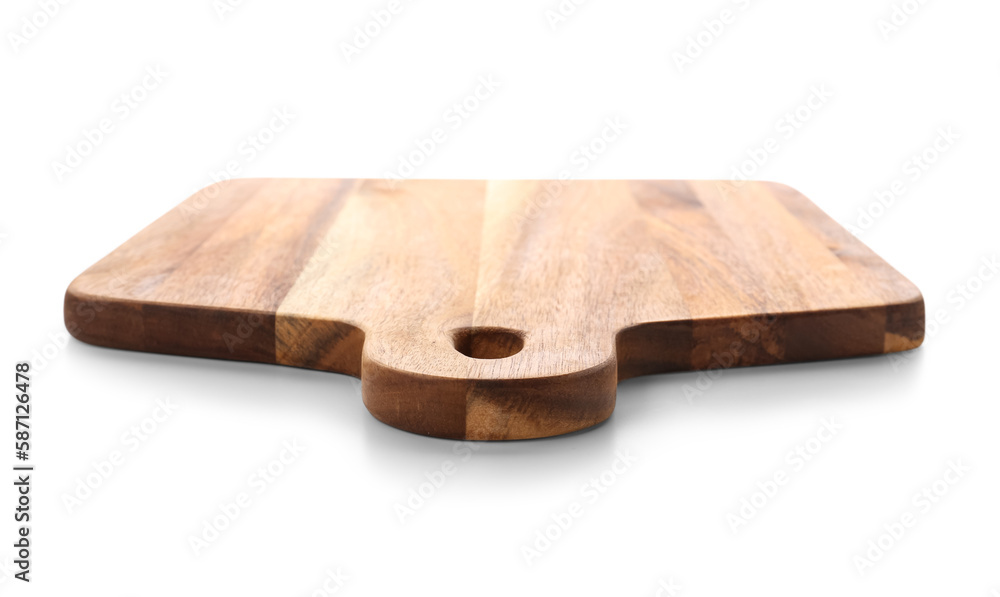 New cutting board isolated on white background