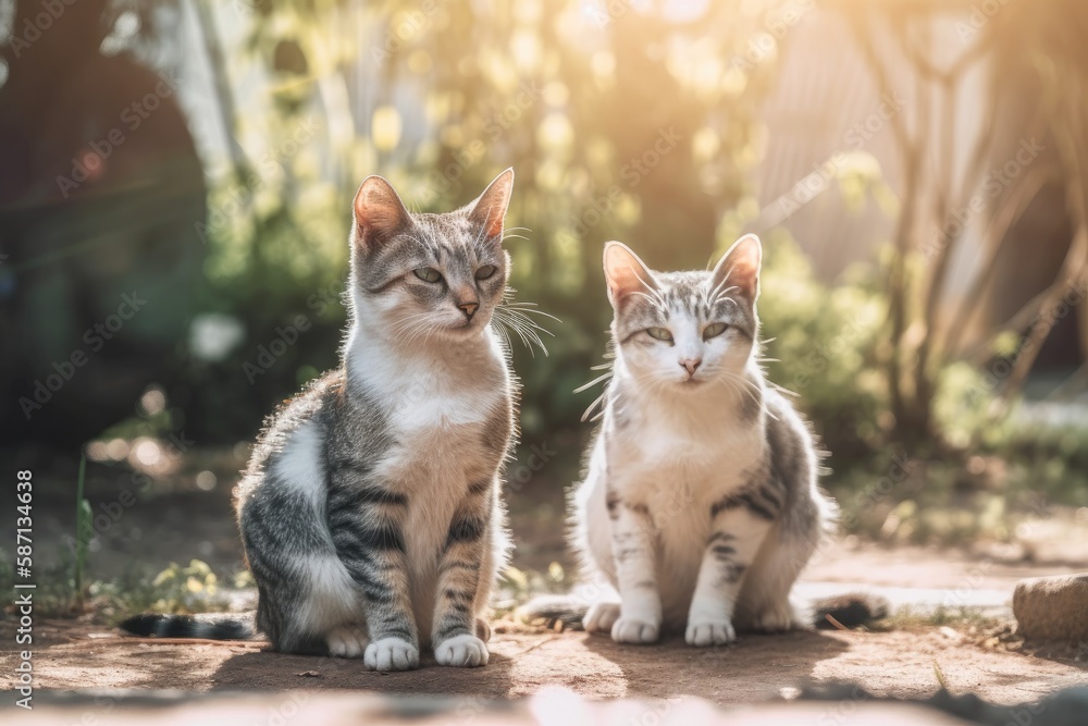 Twin cats appear untrustworthy. Generative AI