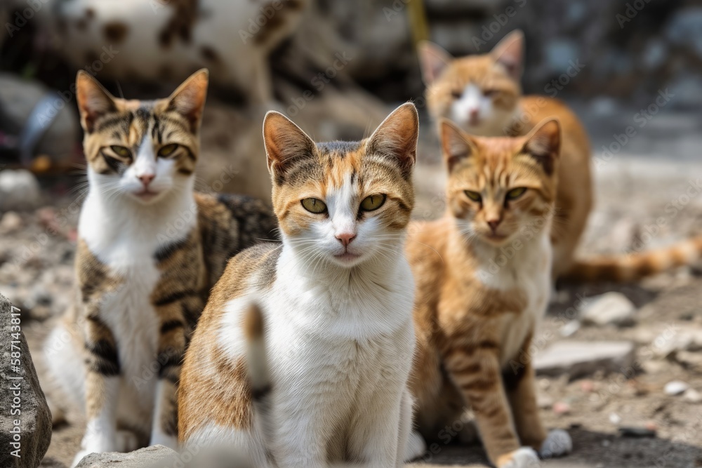 The stray cat community. Generative AI