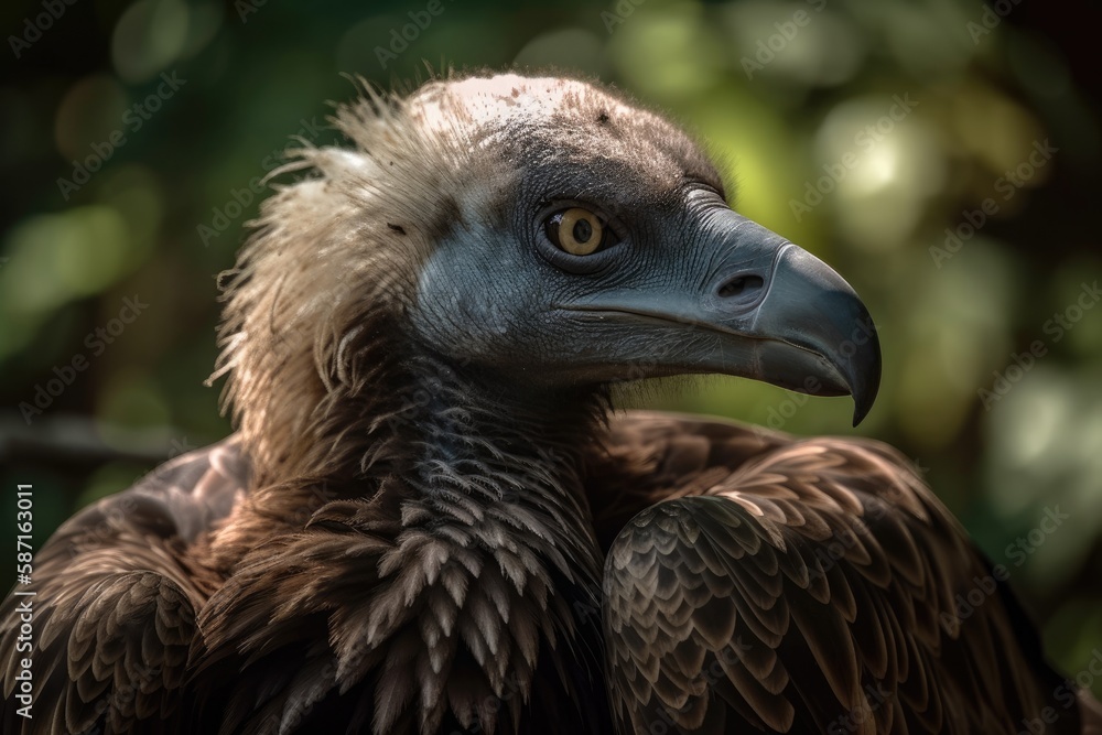 vulture is a large bird animal. Generative AI