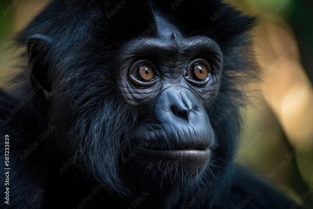 Gibbon Siamang. Generative AI