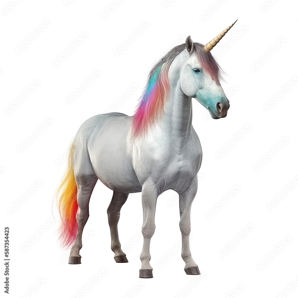 unicorn isolated on white