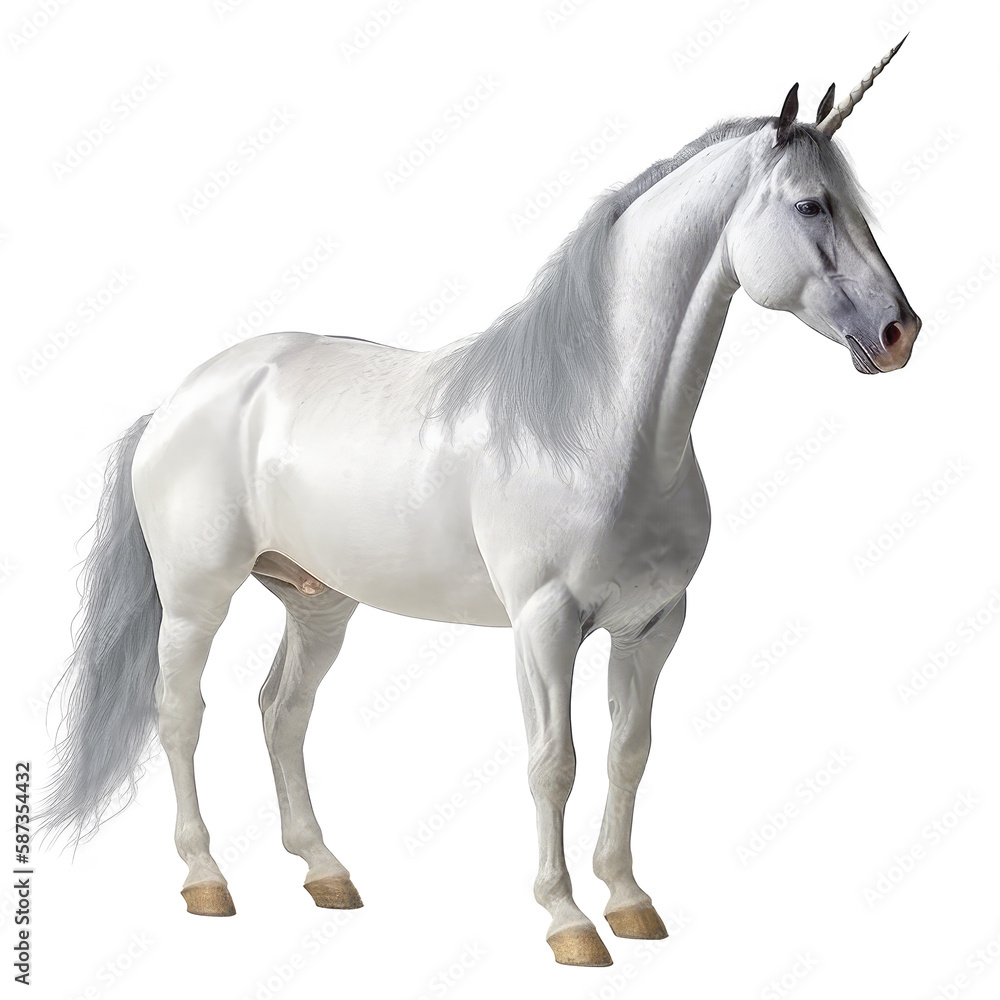 unicorn isolated on white