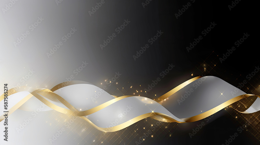 Luxury Abstract Wave Background with Lines - Elegant and Minimalist Design - Clean and Modern Aesthe