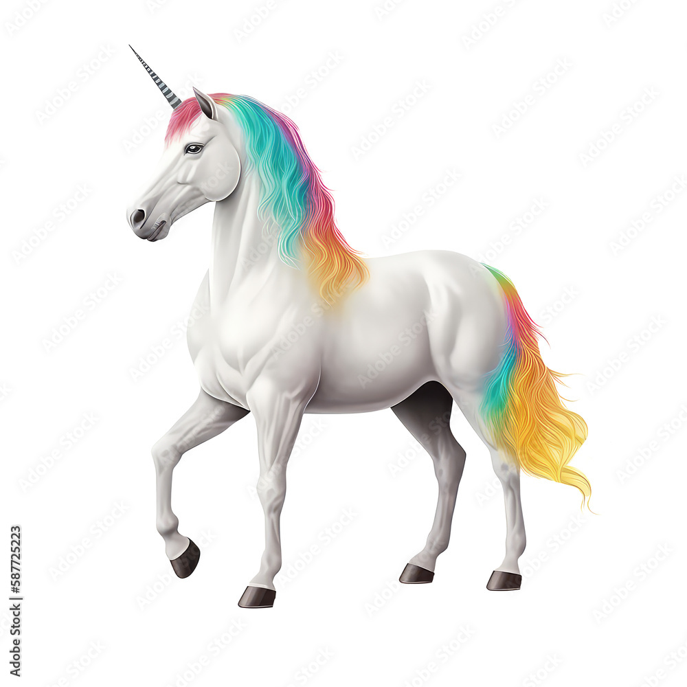 unicorn isolated on white