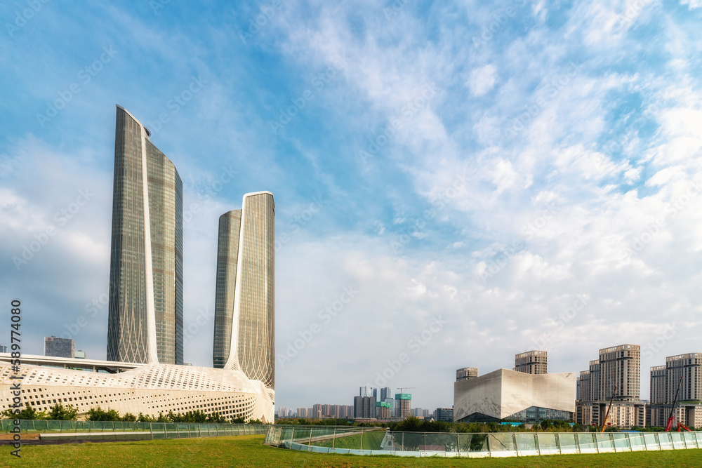 Nanjing Eye Step Bridge Financial Center Street View