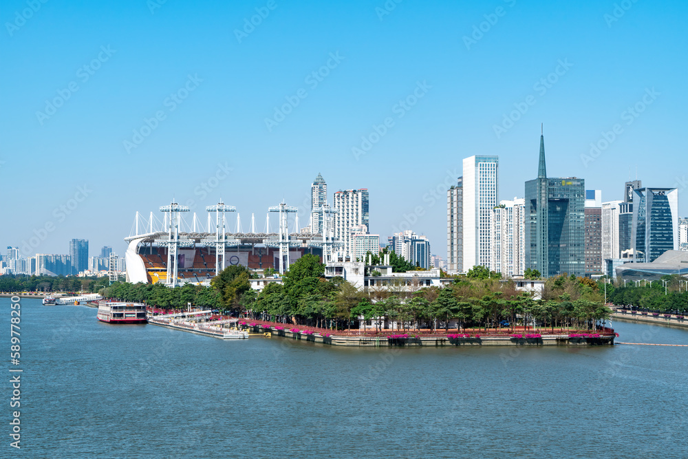 Guangzhou modern urban architectural landscape