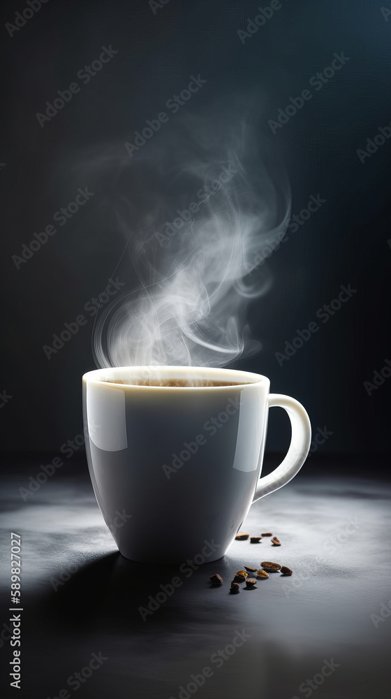 Abstract coffee background. Illustration AI Generative.