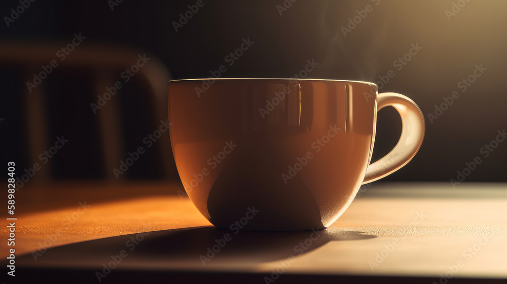 Abstract coffee background. Illustration AI Generative.