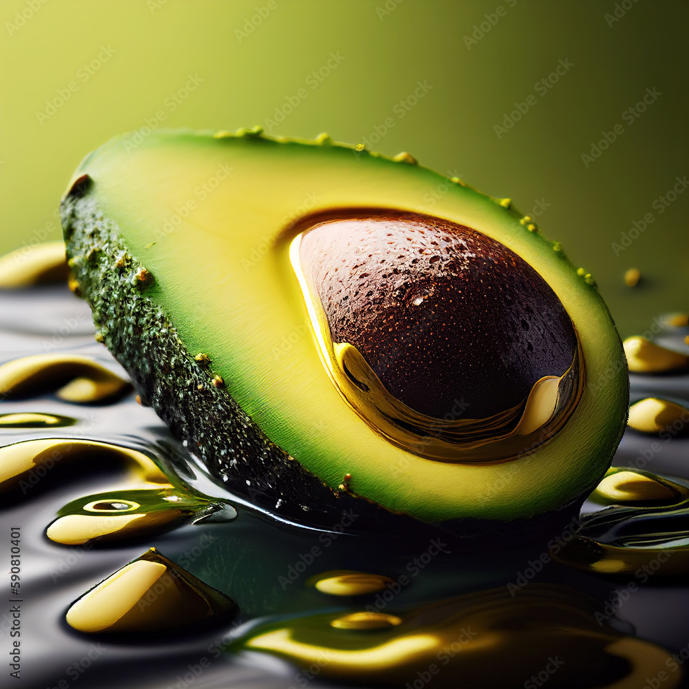 Fruit avocado generated by AI artificial intelligence