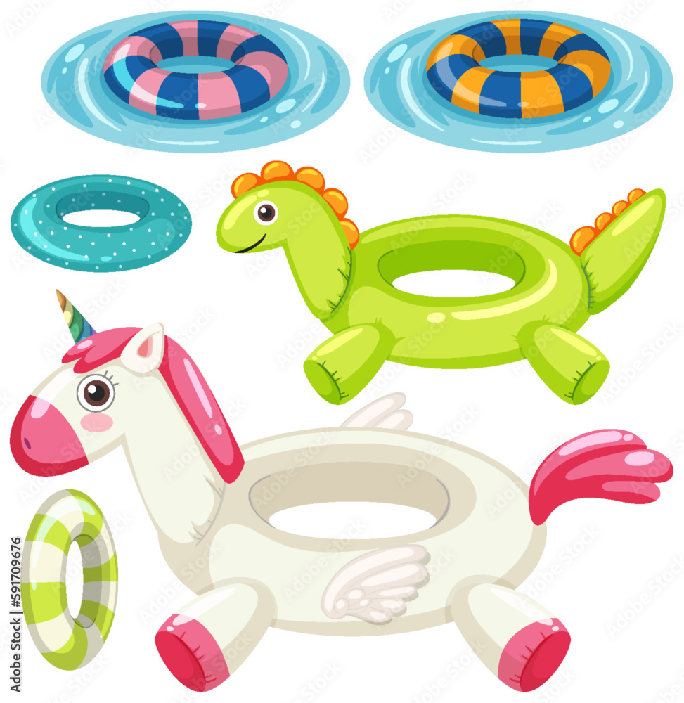 Inflatable Ring In Summer Theme Collection