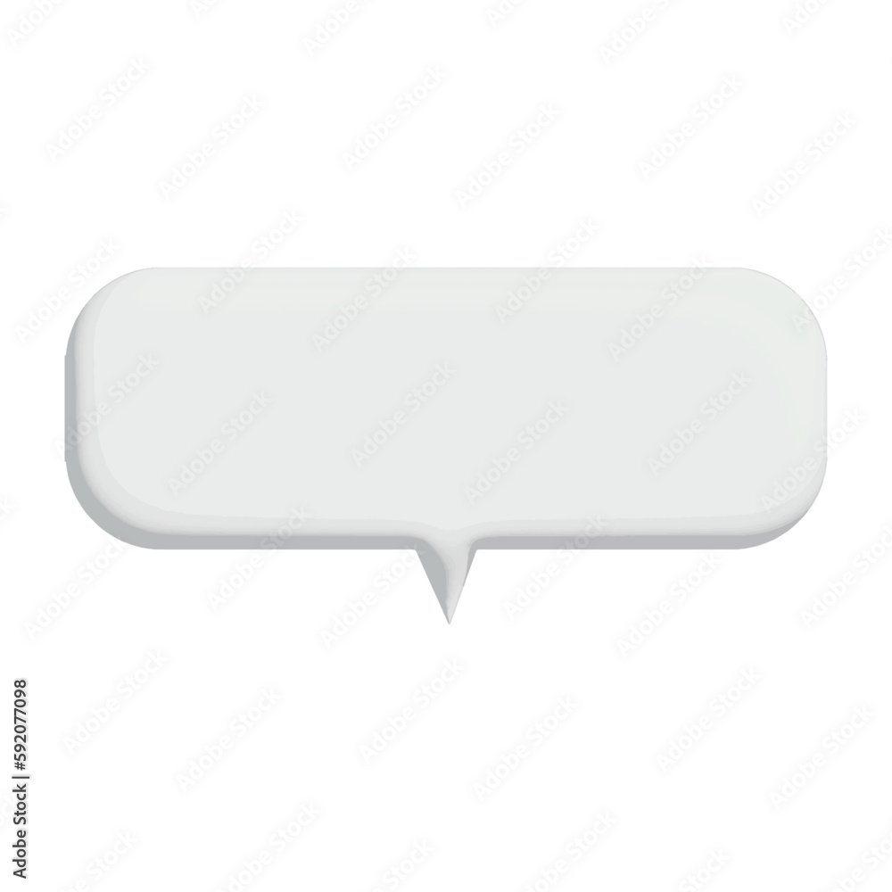 Chat box on white background