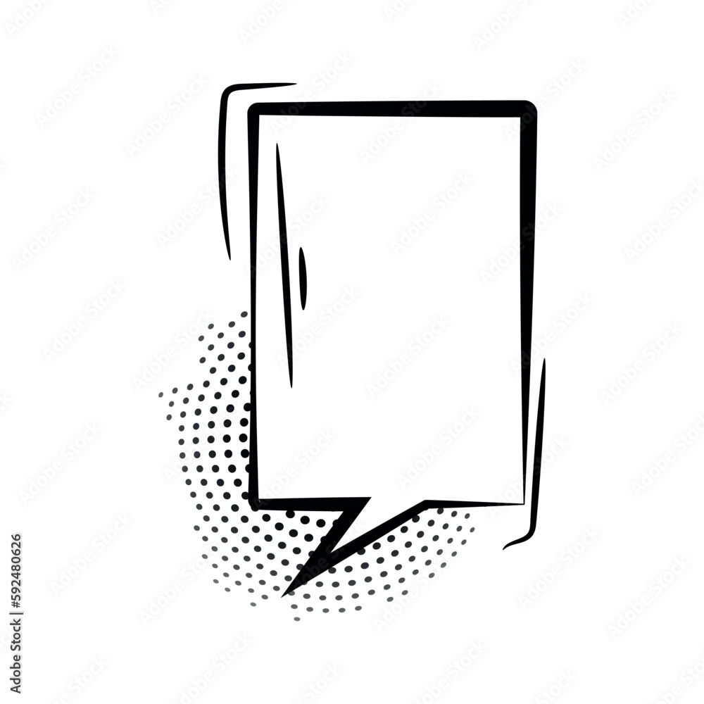 Chat box on white background