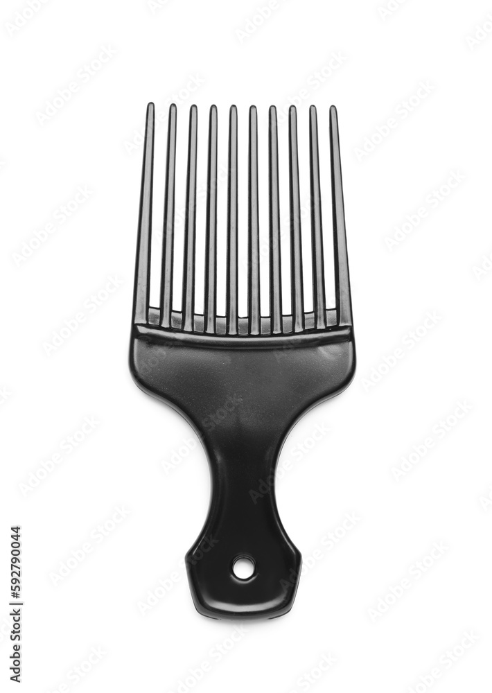 Professional hair brush on white background