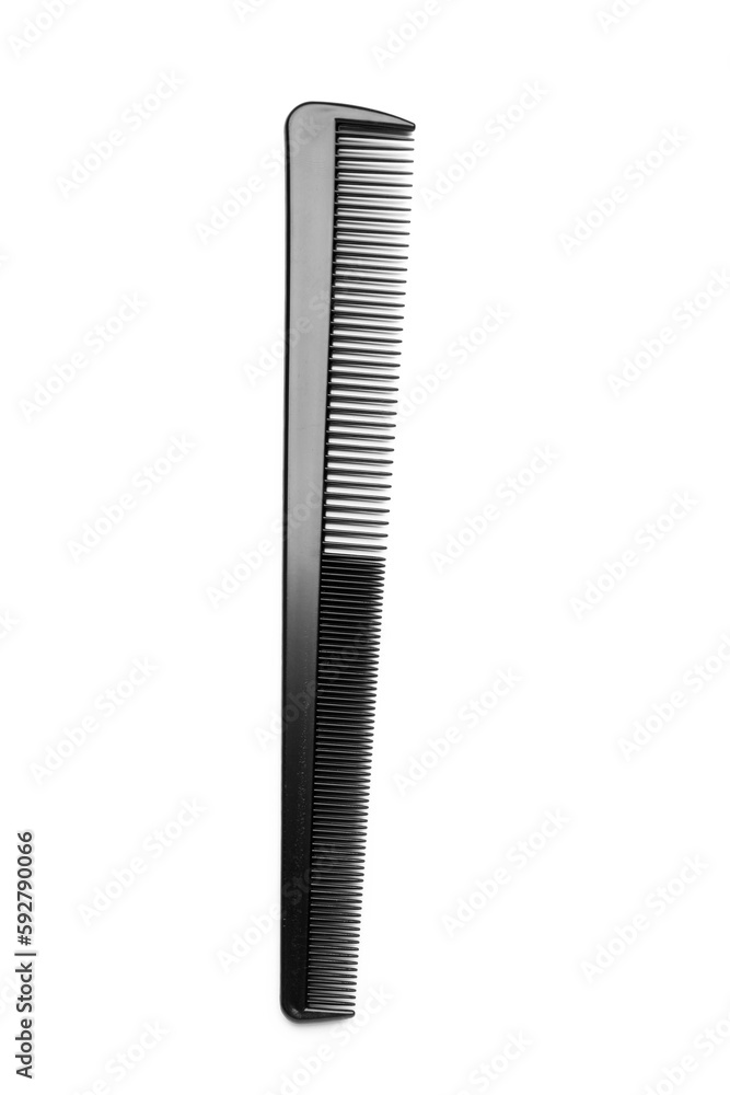 Professional hair brush on white background