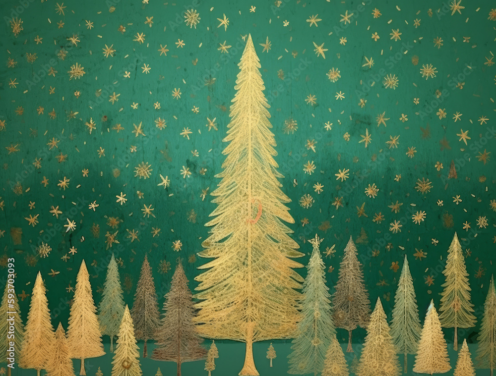 Merry Christmas Holiday Background. Illustration AI Generative.