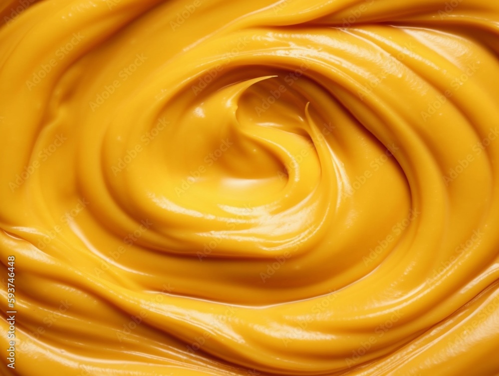 close up of a yellow mayonnaise as texture or background.