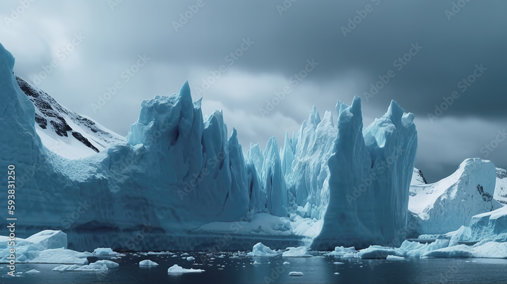 Solo Iceberg in Antarctica