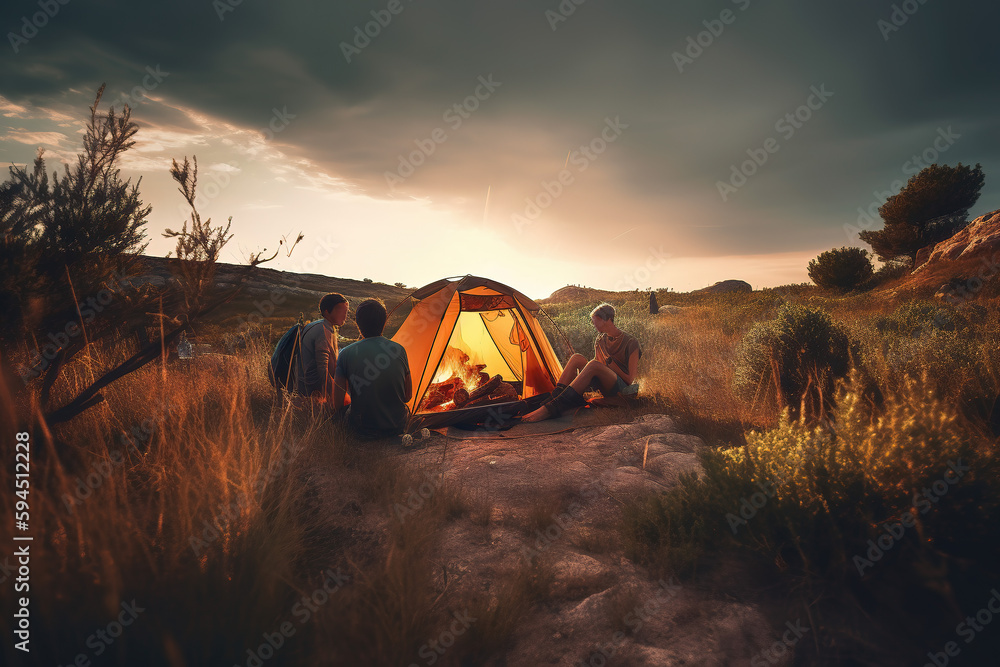 landscape; nature; night; tent; travel; dark; people; summer; fire; holiday; lifestyle; tourism; lig