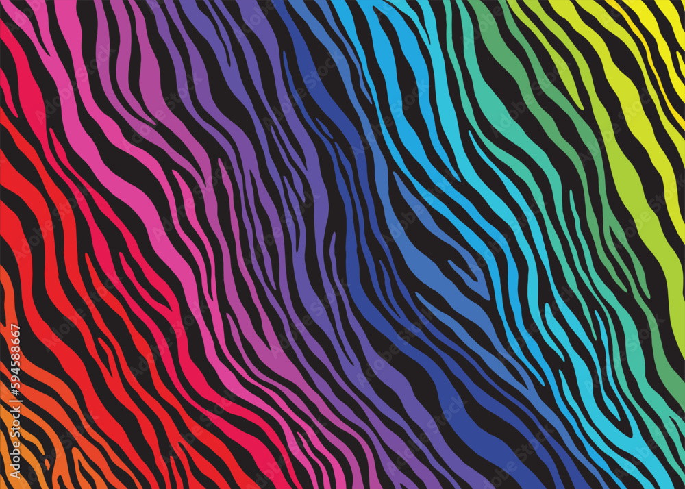 Zebra print pattern design. Vector illustration background.