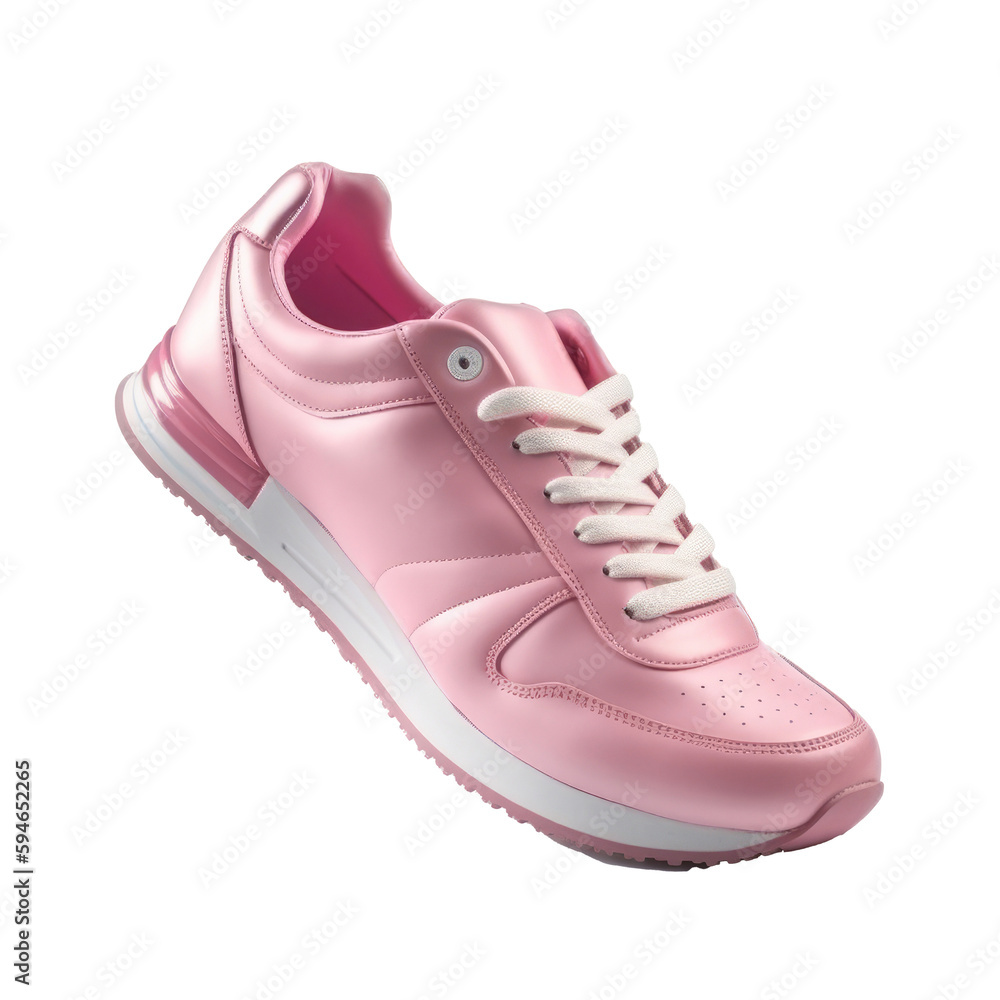 Womans sneakers. Illustration AI Generative