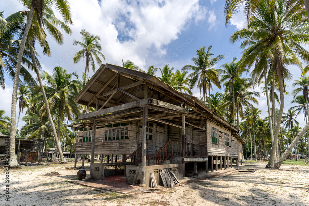 A high legged Housing in Kuala Terengganu, Malaysia