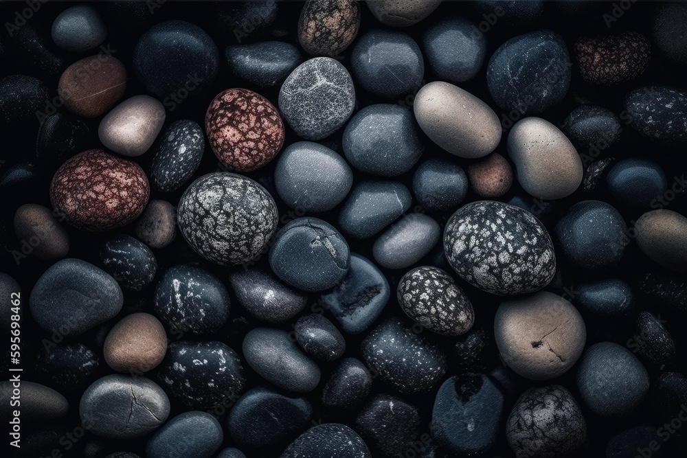 colorful rock collection. Generative AI