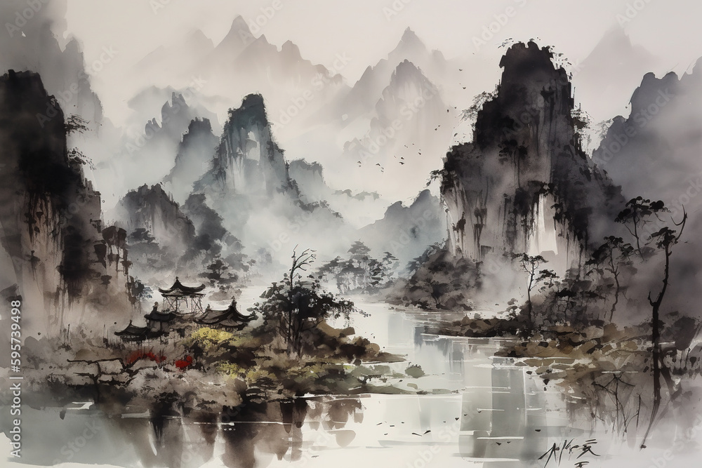 Chinese landscape painting