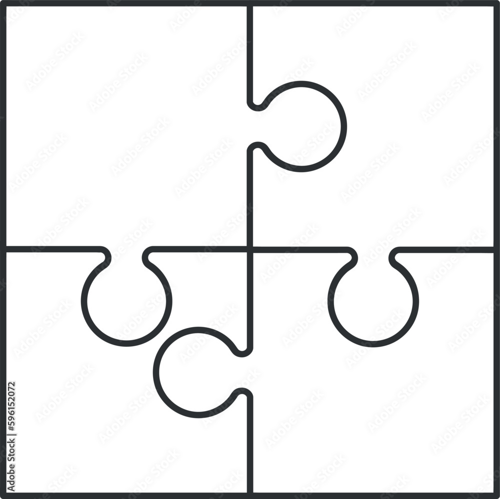 White pieces of jigsaw puzzle as background