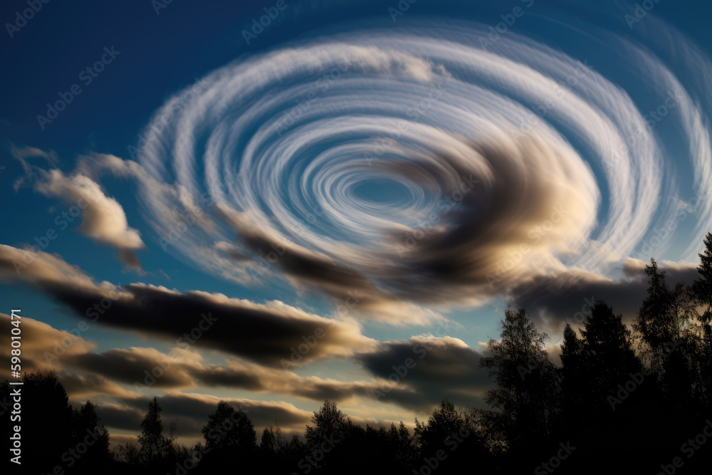 Blurred Swirl in the Clouds 