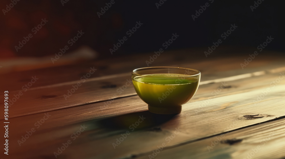 Hot tea background. Illustration AI Generative