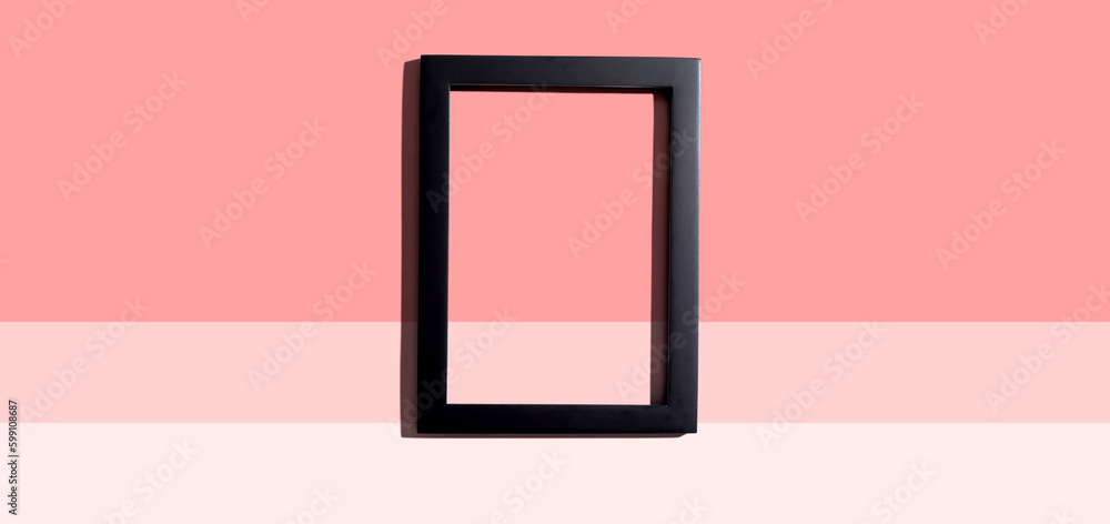 Blank rectangle picture frame