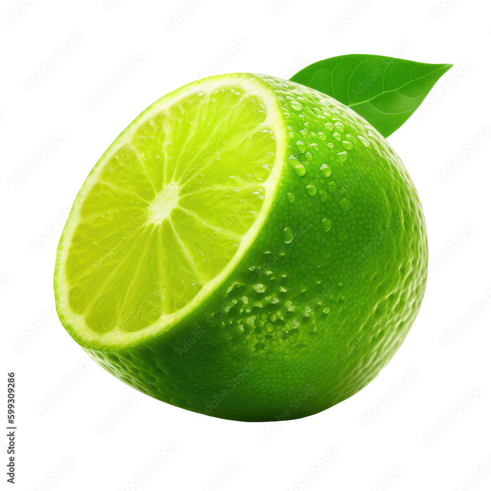 lime on a transparant background, PNG