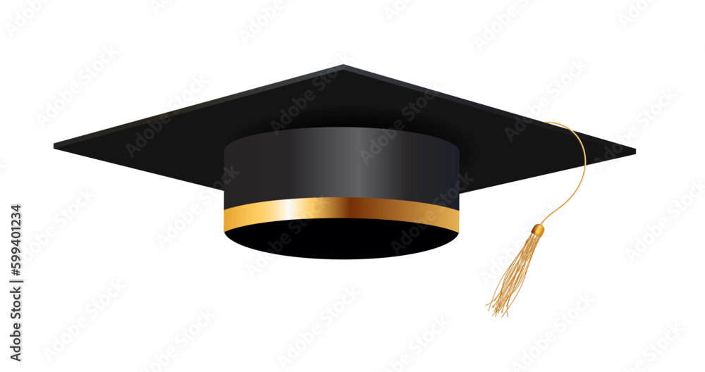 Graduation cap. Vector Illustration