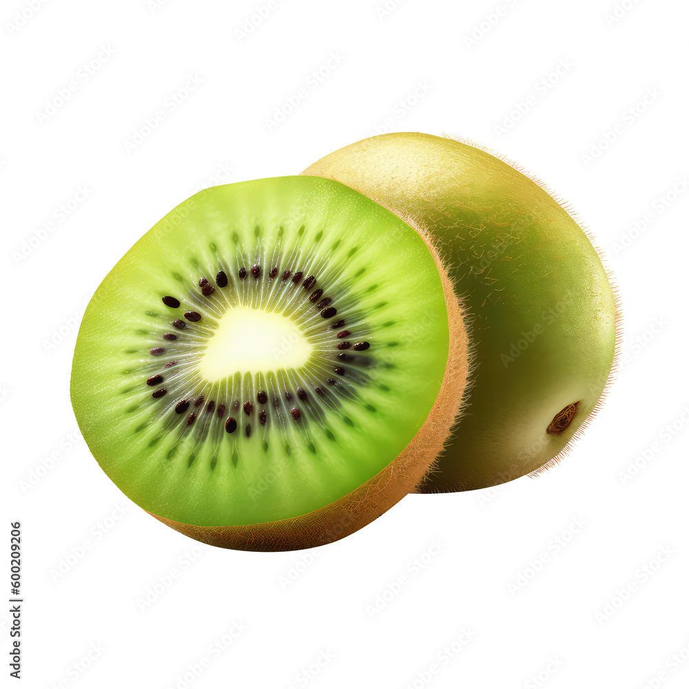 kiwi fruits on a transparant background, PNG