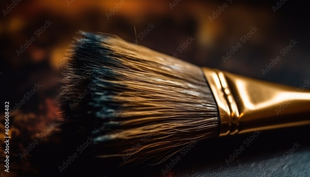 The artist beauty product collection included metallic bristle brushes generated by AI