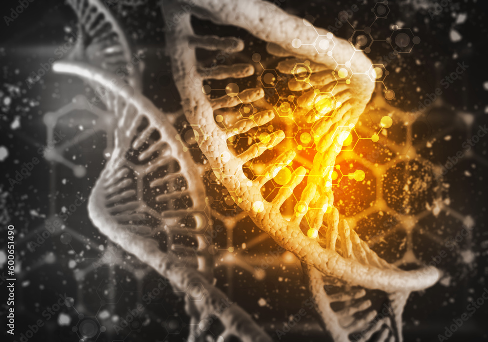 DNA molecules background