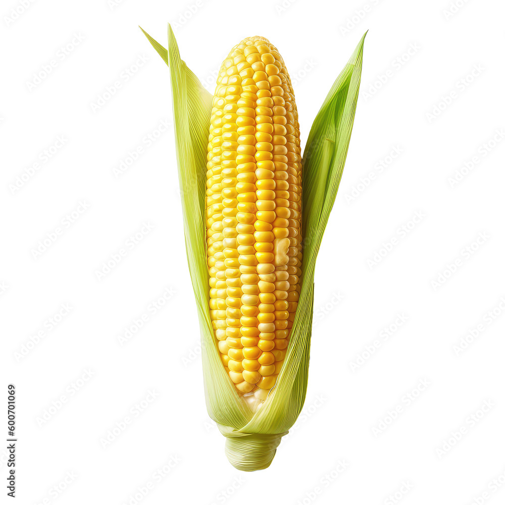 corn on a transparant background, PNG