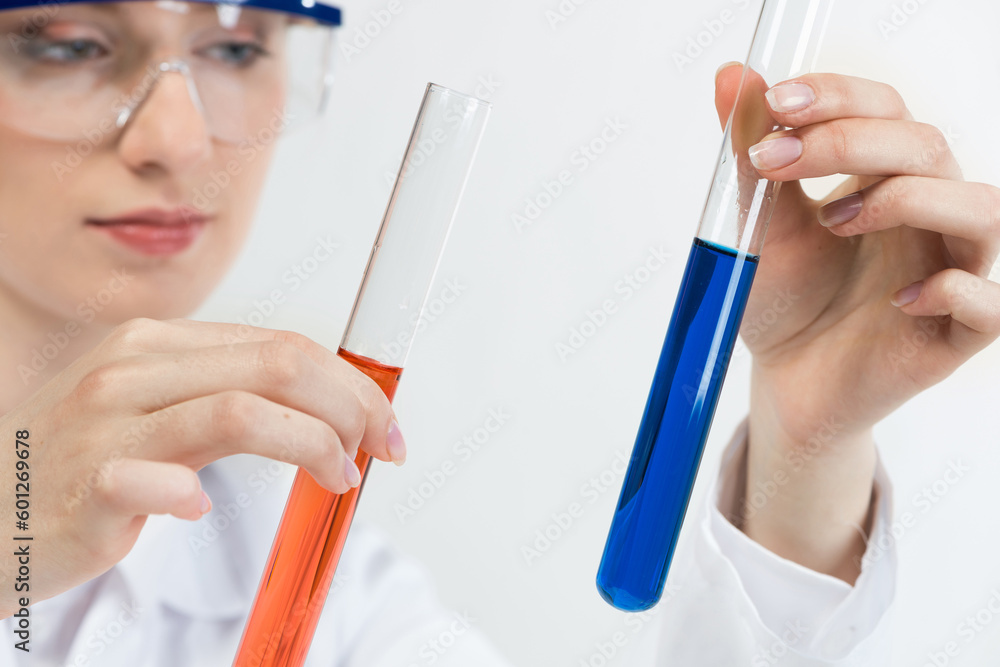 Clinic laboratory analysis and testing.