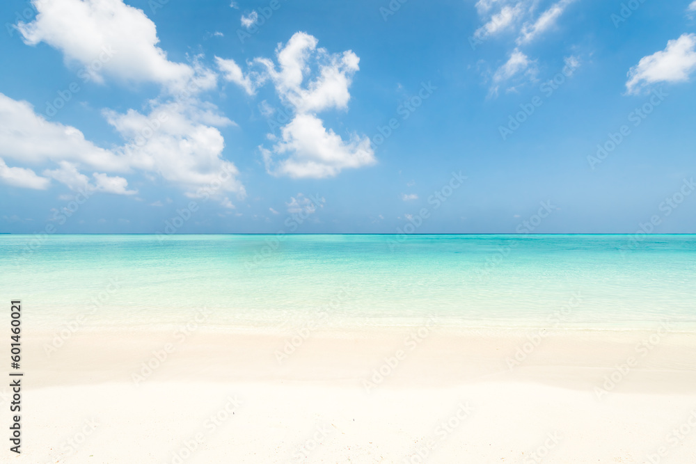 Beautiful beach with white sand and turquoise sea